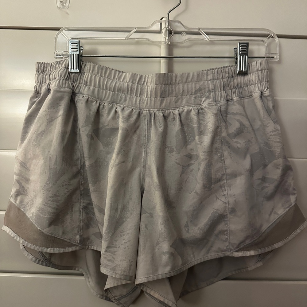 Lululemon Athletica Light Gray Athletic Shorts- 12 Tall